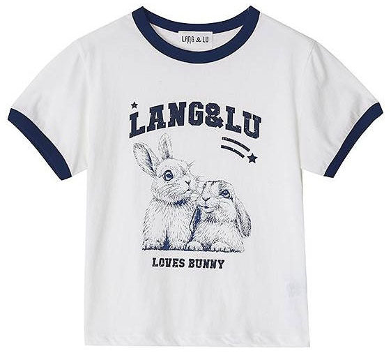 Loves Bunny T-shirts(NewJeans Merch) LANG&LU