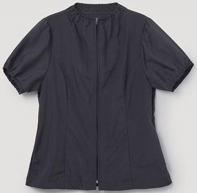 Puff Shirring Zip-up Jacket(NewJeans Merch) Pesto