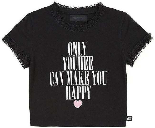 Lace Lettering Baby T-shirt(Redvelvet Merch) YOUHEE