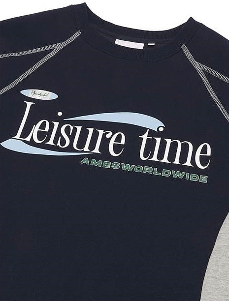 Leisure Time Logo Sweatshirt(LESSERAFIM Merch) Ames Worldwide