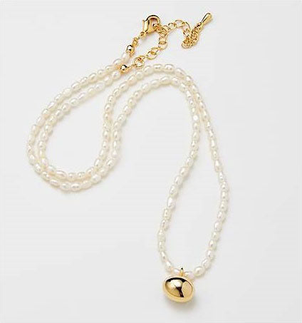 Gloss Oval Pearl Necklace(IZONE Merch) HEI