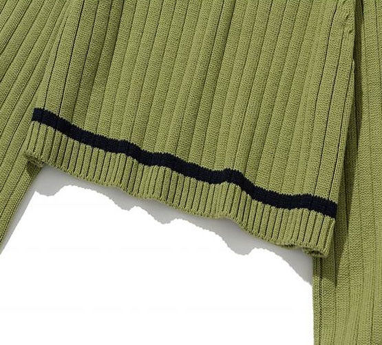 RCC Oblique Line Crop Knit Half Zip-up(Redvelvet Merch) ROCCI ROCCI