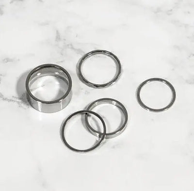 Surgical Steel Enough Set Rings For Women(TWICE Merch) One Enough